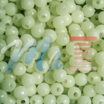 Perlitas brillantes, blancas y redondas con agujero 4x4-0,9mm anti-ruptura